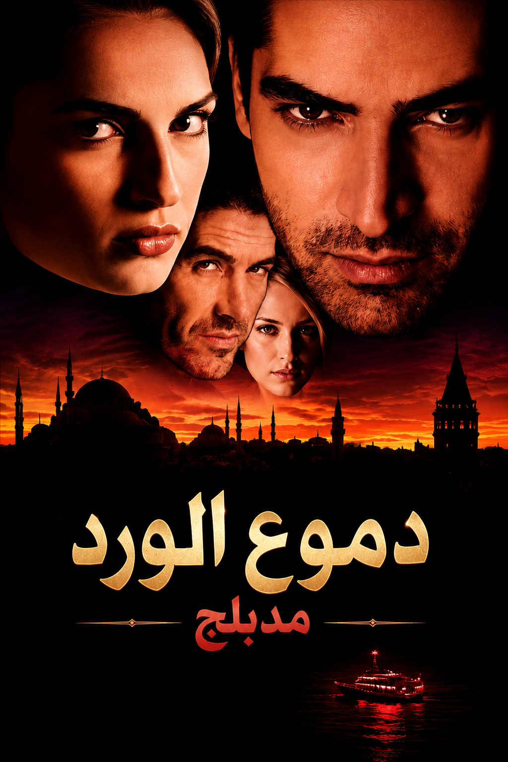 مسلسل دموع الورد مدبلج
